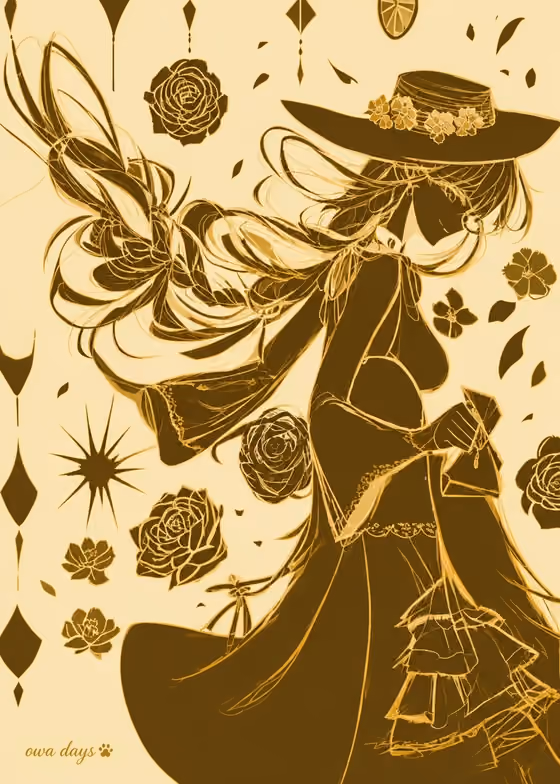 Two-Tone Witch Poster