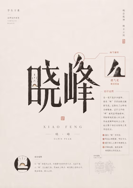 Calligraphy Identity Poster