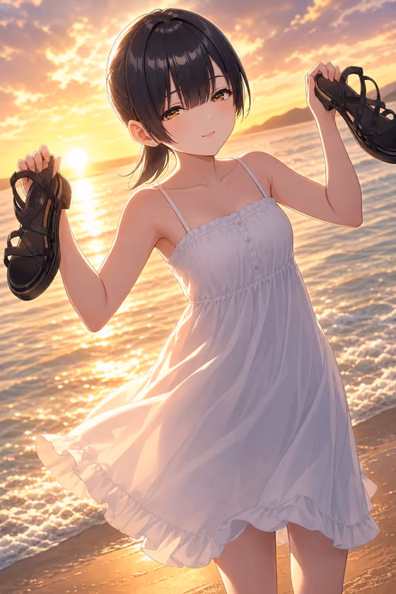 Anime Beach Portrait