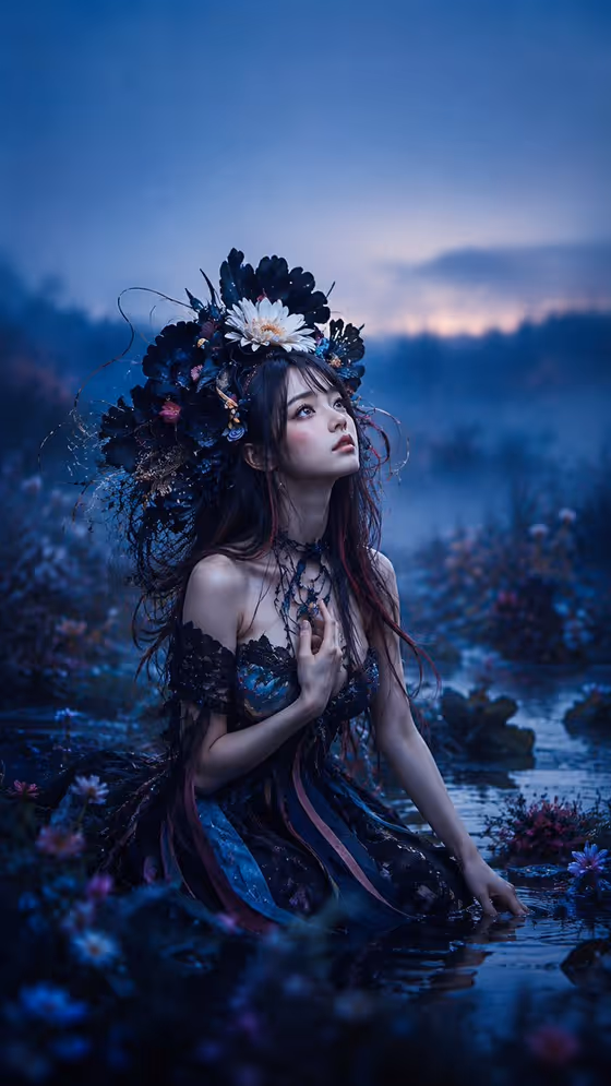 Gothic Fairy Twilight Pond