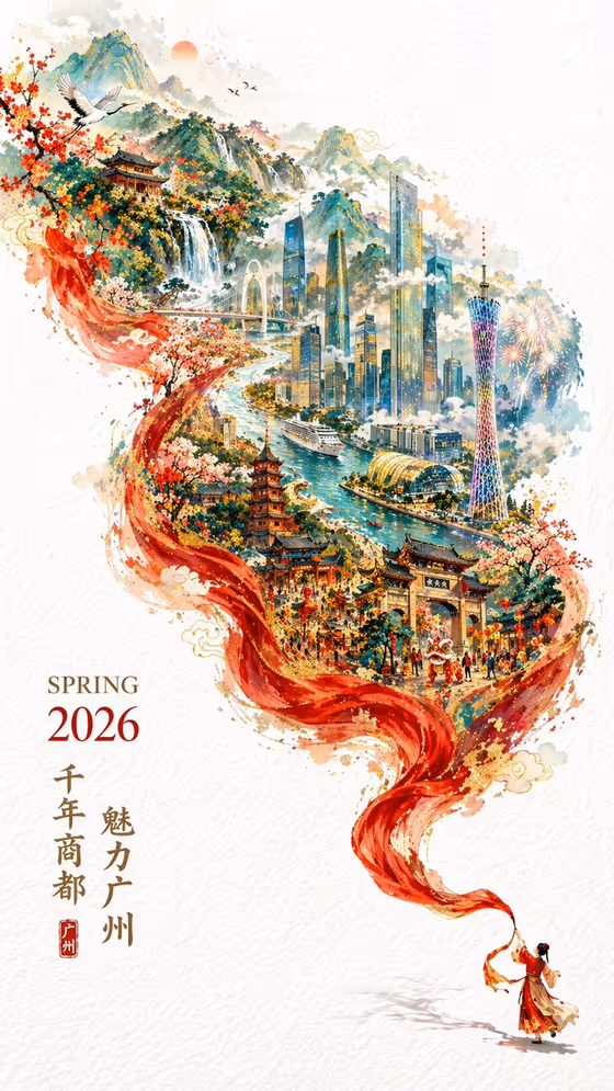 Double Exposure City Poster