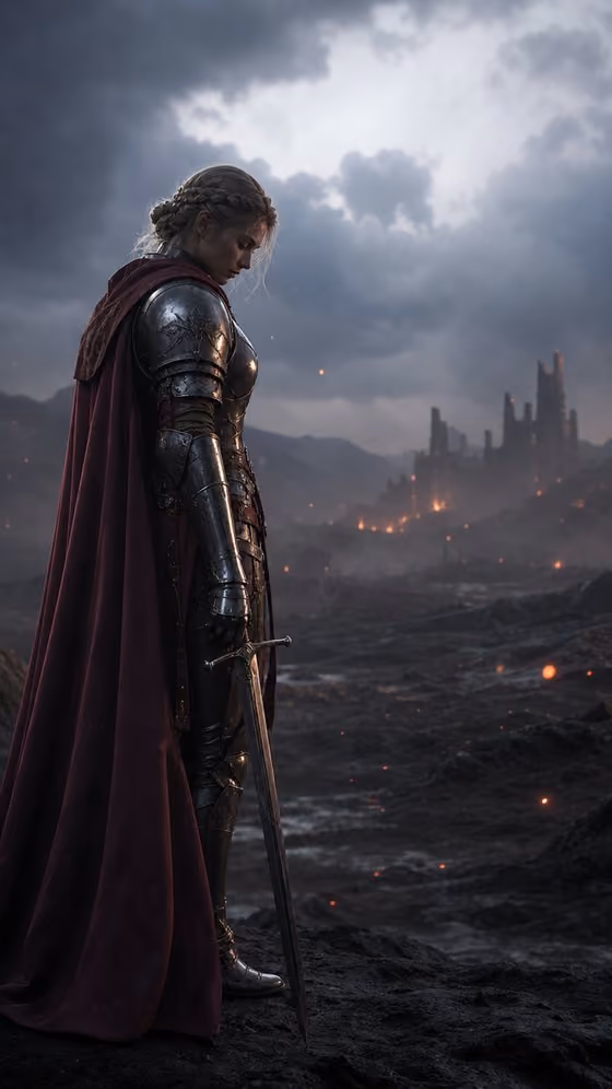 Solemn Knight Portrait