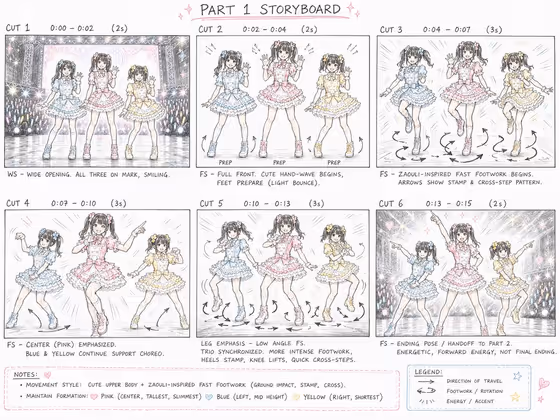 Colored Pencil Storyboard