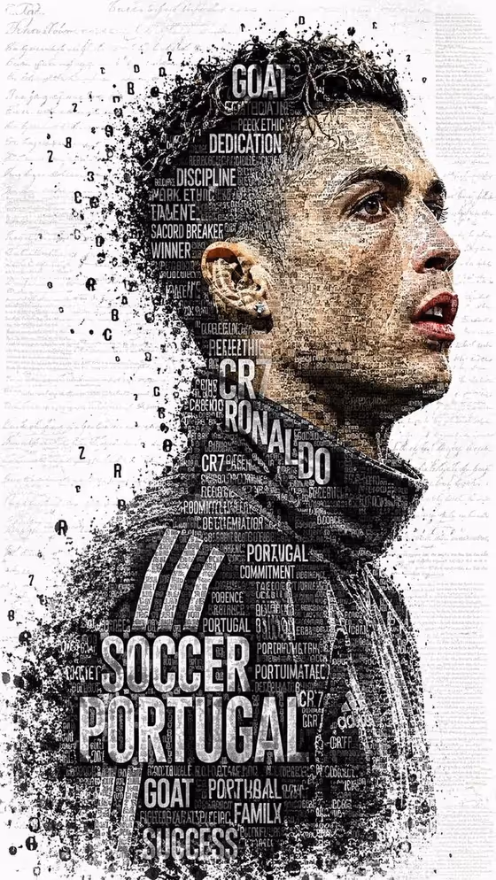 Product Marketing - Football Legend Typographic Artwork