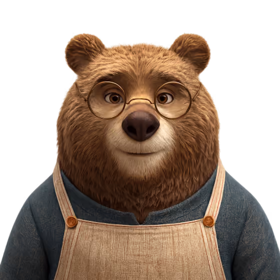 Transparent Bear Cutout