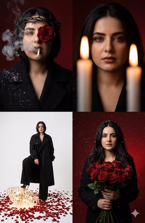 Noir Portrait Grid