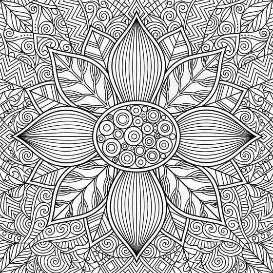 Flower Mandala Page