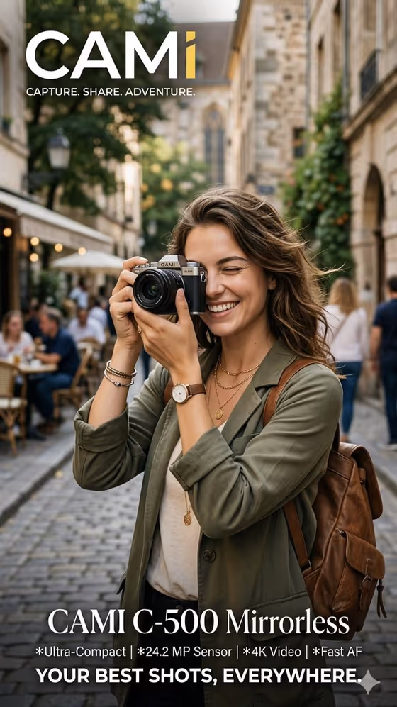 Travel Camera Ad template result
