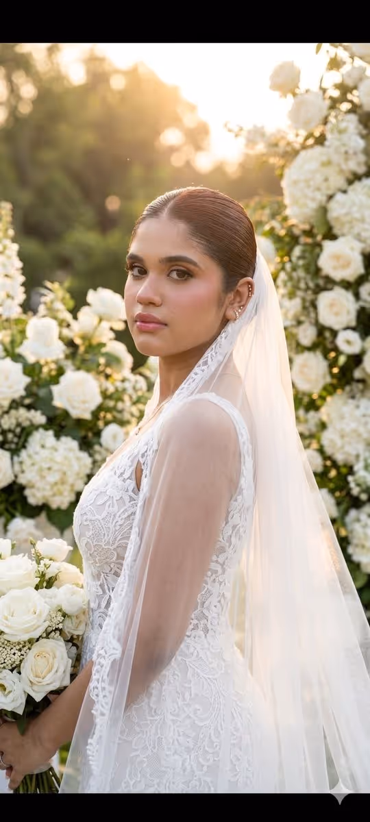 Bridal Garden Portrait
