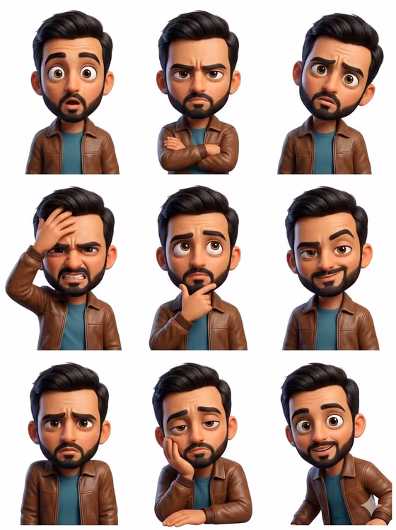 Emotion Sticker Grid