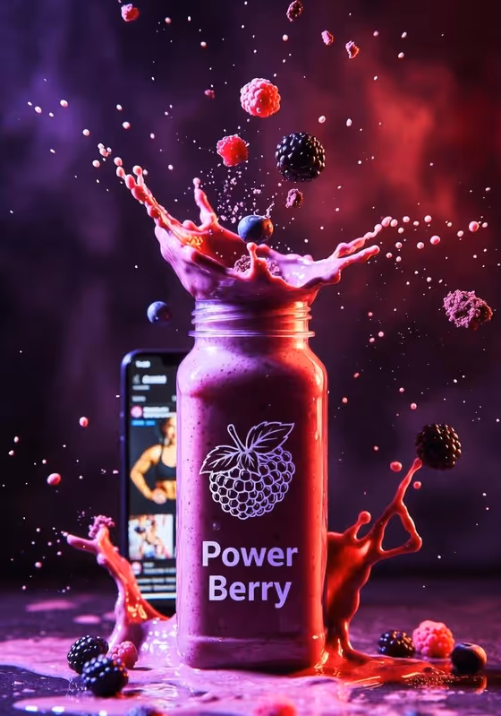 Splash Smoothie Ad template result
