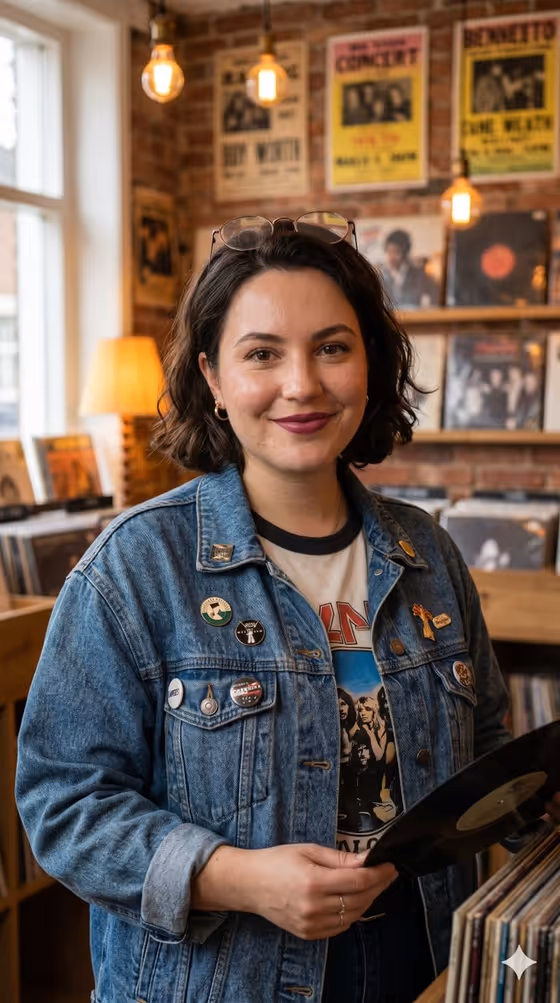 Vintage Record Store Owner Editorial