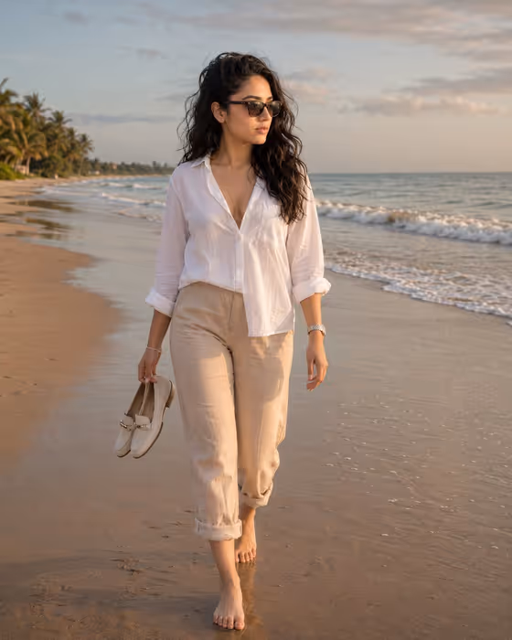 Beach Walk Portrait