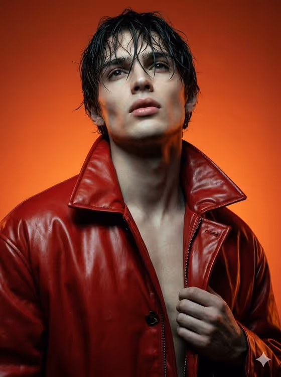 Glossy Fashion Portrait