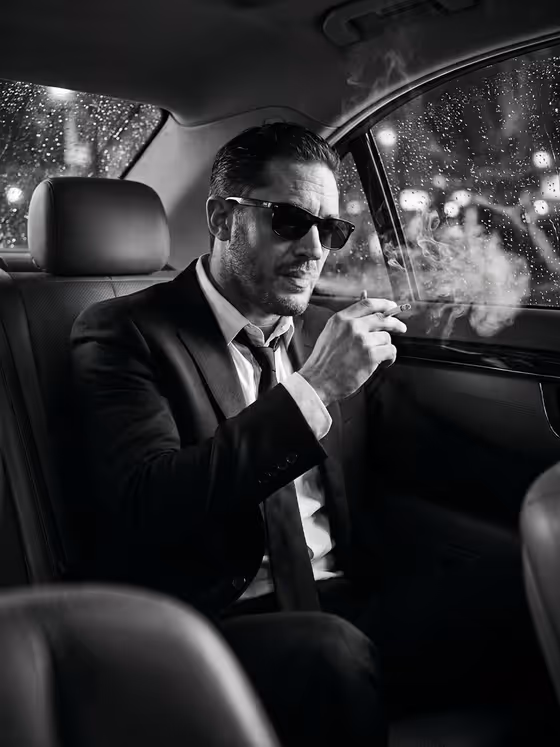 Cinematic Noir Luxury Car Portrait