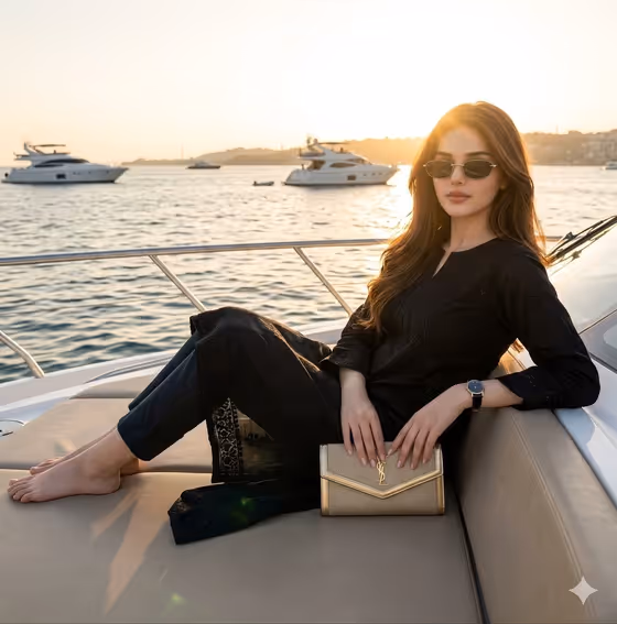 Luxury Sunset Portrait template result