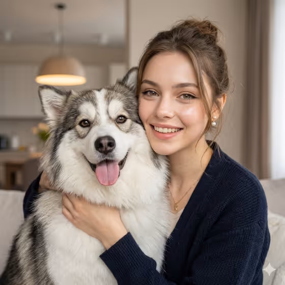 Cozy Pet Portrait template result
