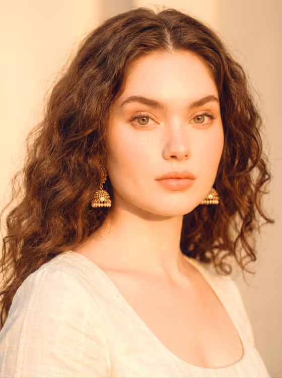 Realistic Indian Beauty Portrait template result