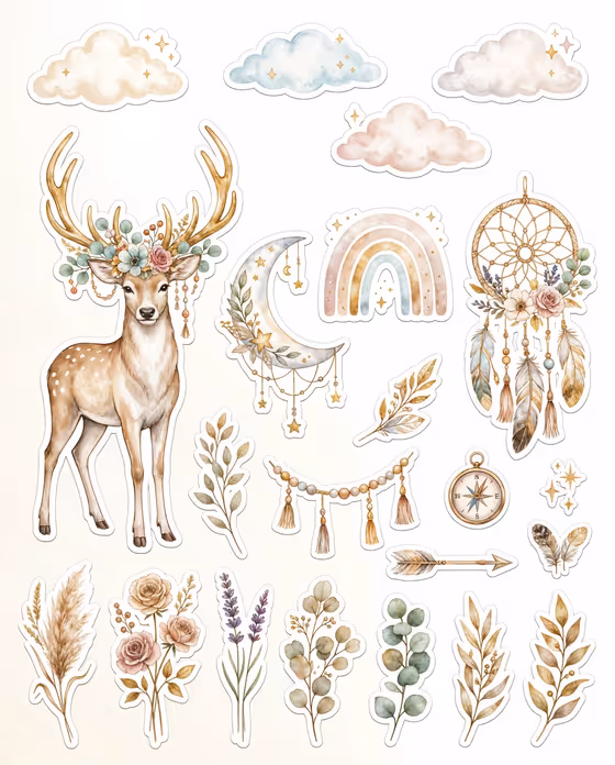 Luxury Boho Sticker Collection