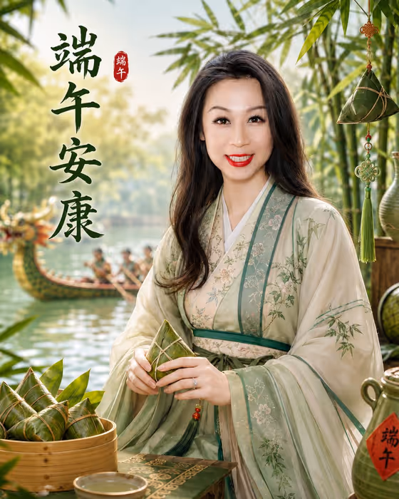 Dragon Boat Festival Portrait Greeting