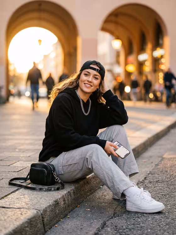 Sunrise Street Portrait