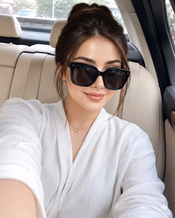 Luxury Car Interior Selfie template result