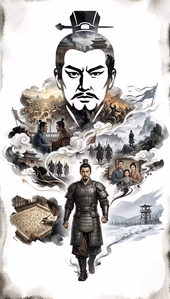 Ink-Wash Hero Poster template result