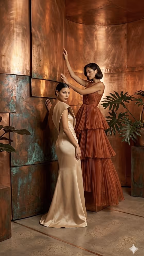 Copper Wall High Fashion Gowns template result