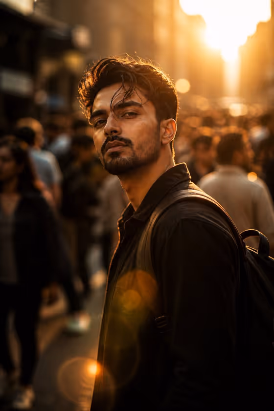 Golden Hour Portrait template result