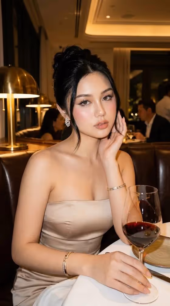 Elegant Fine Dining Portrait