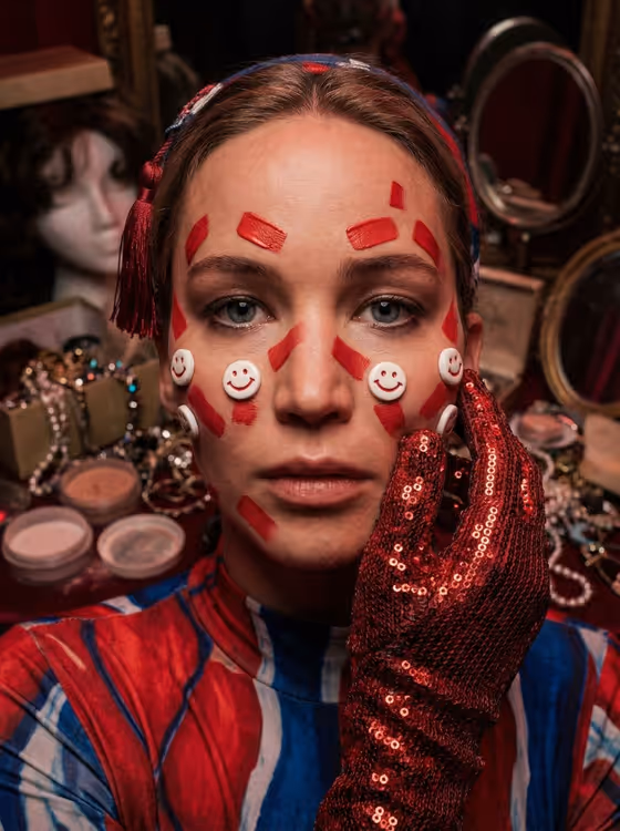 Crimson Backstage Portrait