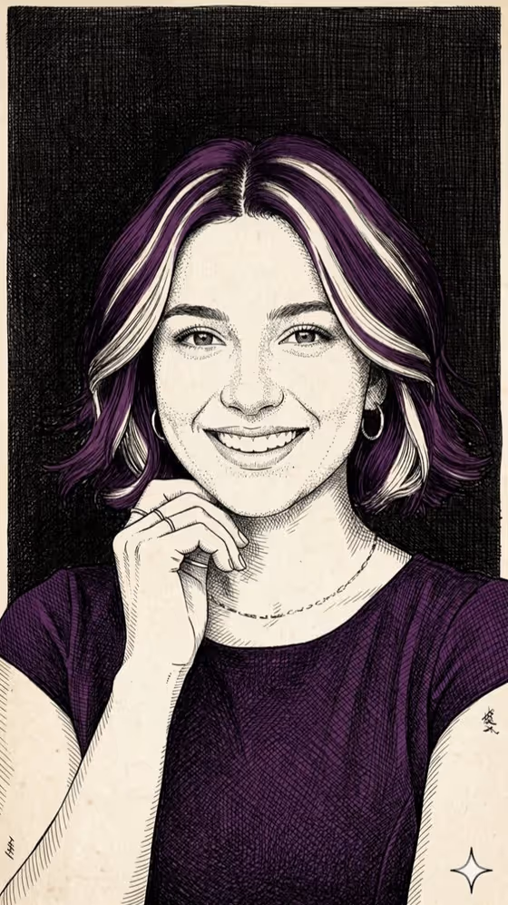 Ink Hatched Portrait template result