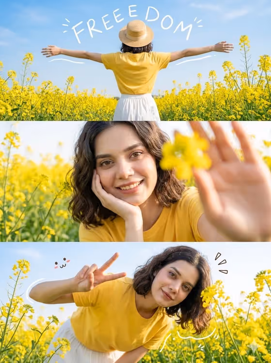 Bloom Field Triptych