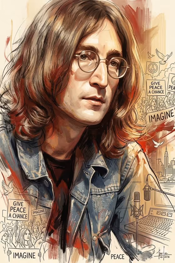 Expressive Painterly Oil Portrait Illustration