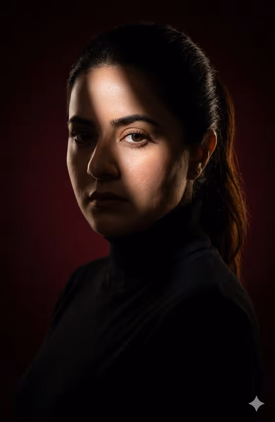 Luxury Noir Portrait template result