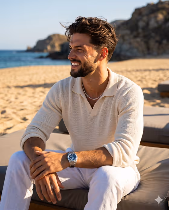 Summer Beach Editorial Portrait template result