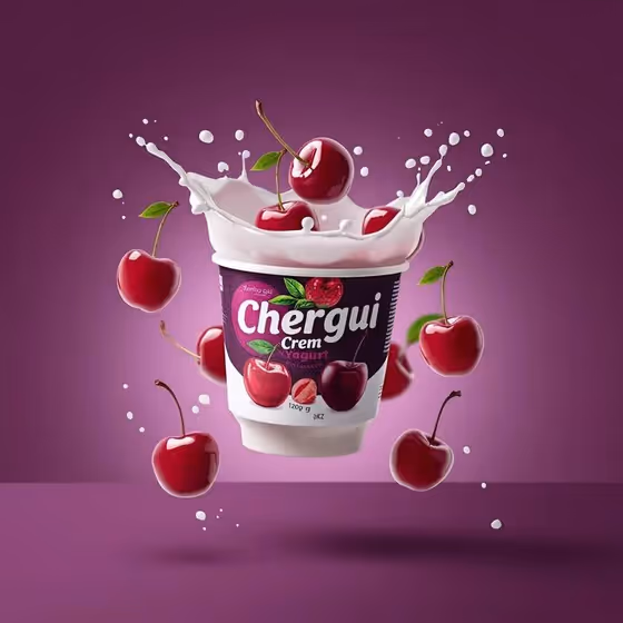 Floating Yogurt Ad