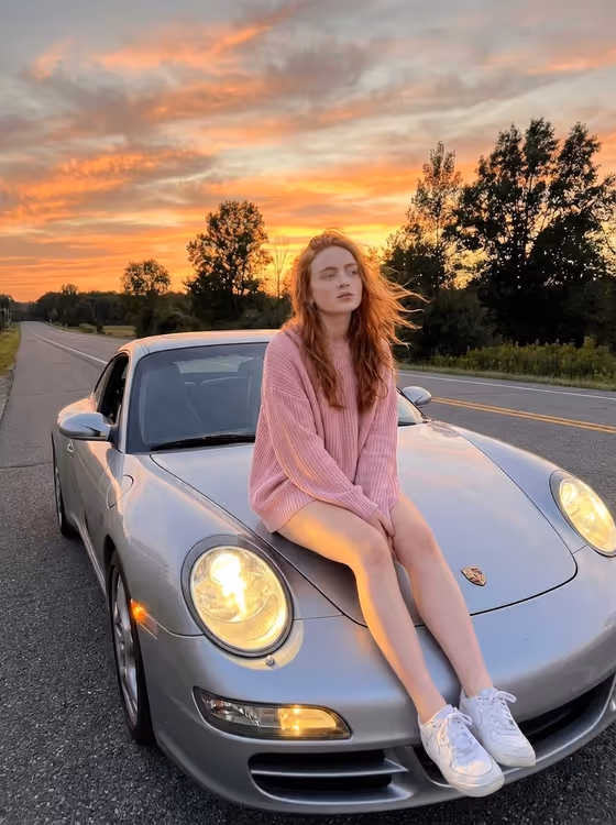Sunset Road Portrait