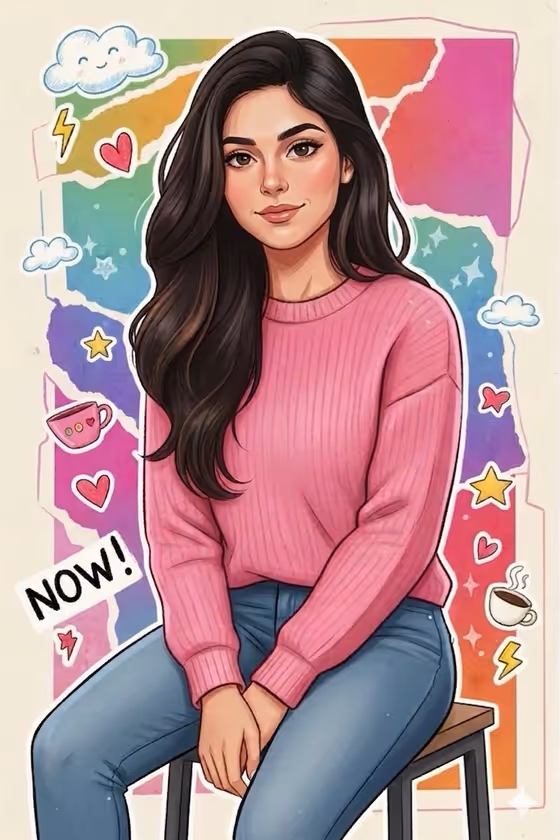 Sticker Portrait Pop