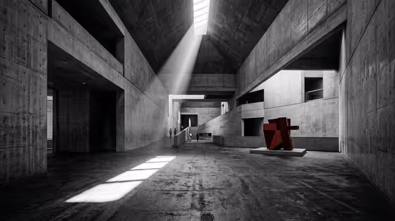 Brutalist Sunbeam Interior