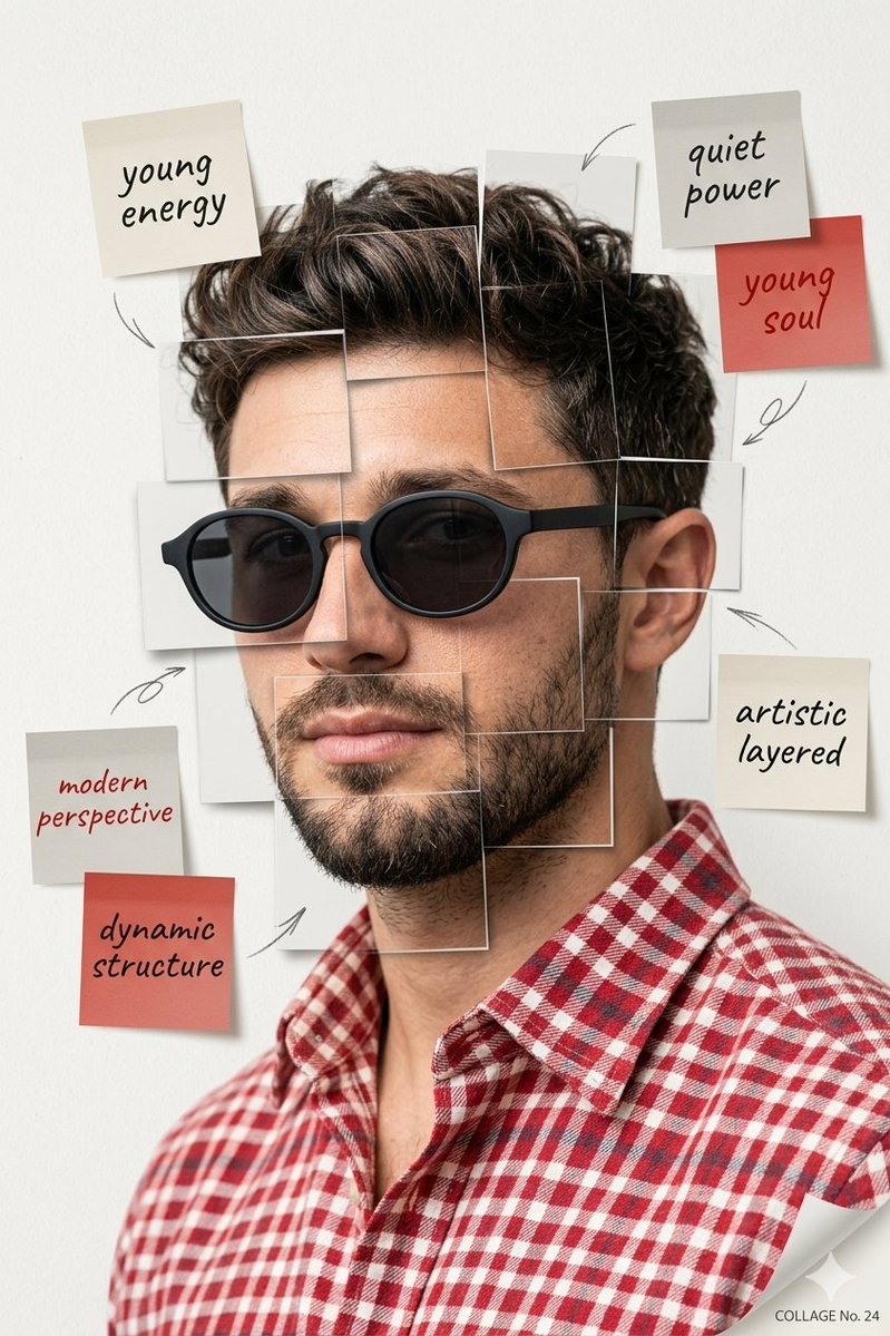 Fragmented Editorial Portrait
