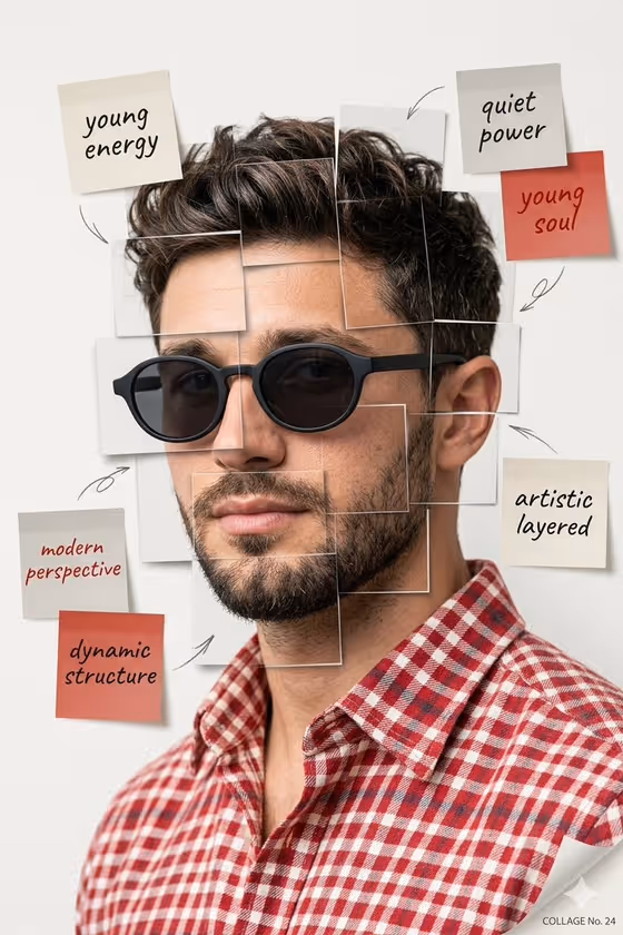 Fragmented Editorial Portrait