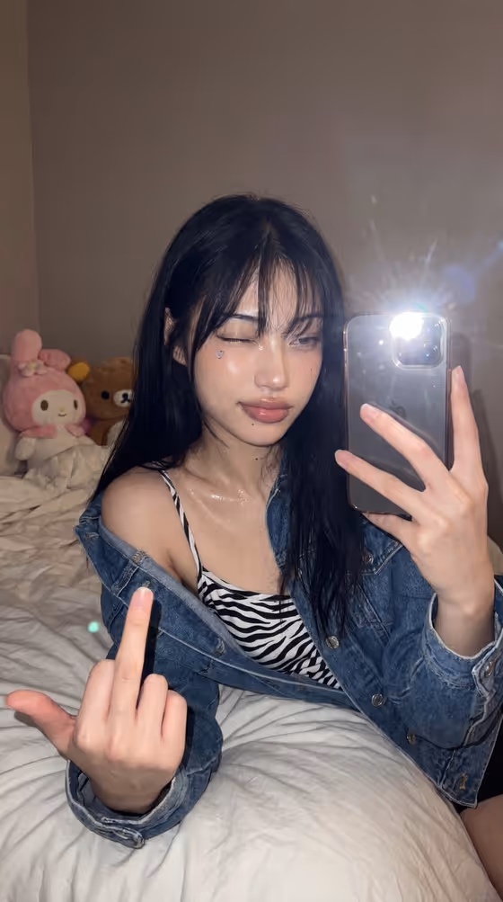Bed Flash Selfie