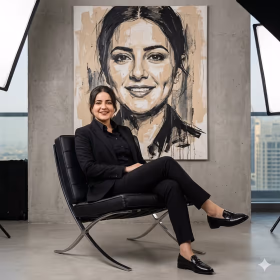 Suit Editorial Portrait template result
