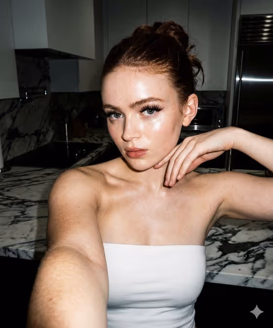 Flash Kitchen Selfie