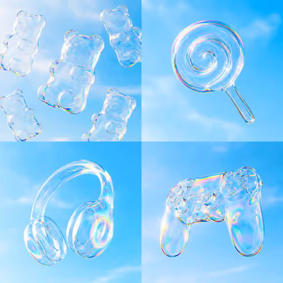 Iridescent Bubble Object