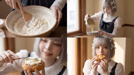 Cinematic Baking Scene