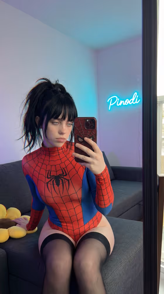 Superhero Mirror Selfie