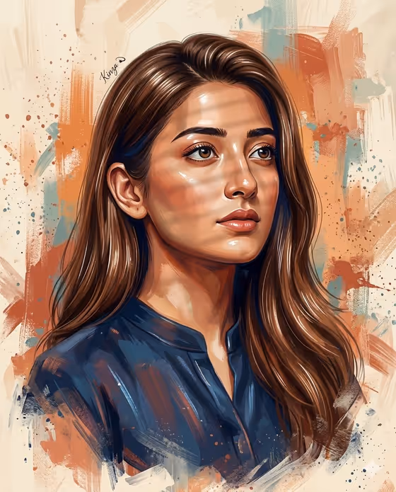 Ultra-Detailed Stylized Digital Portrait template result