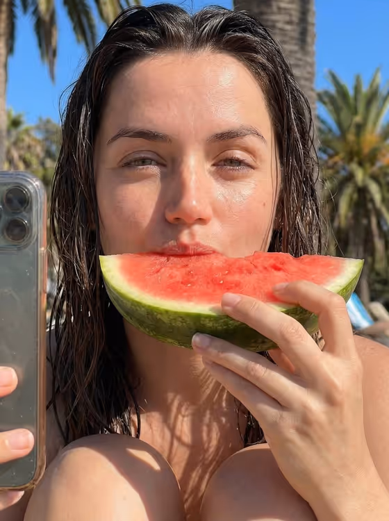 Summer Fruit Selfie template result